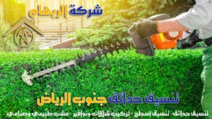تنسيق حدائق جنوب الرياض